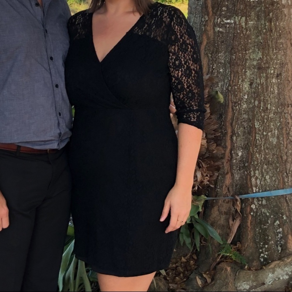 Black lacy lane Bryant dress